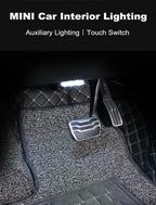 Carro led luz de toque sem fio interior do carro luz leitura teto usb recarregável carro mini alto brilho pequena luz da noite