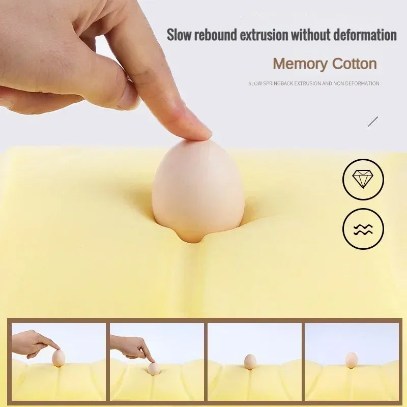 Almofada de assento de encosto de cabeça de carro respirável travesseiro de espuma de memória apoio de cabeça descanso de pescoço para carros travesseiros de viagem encosto de espuma de memória 3d