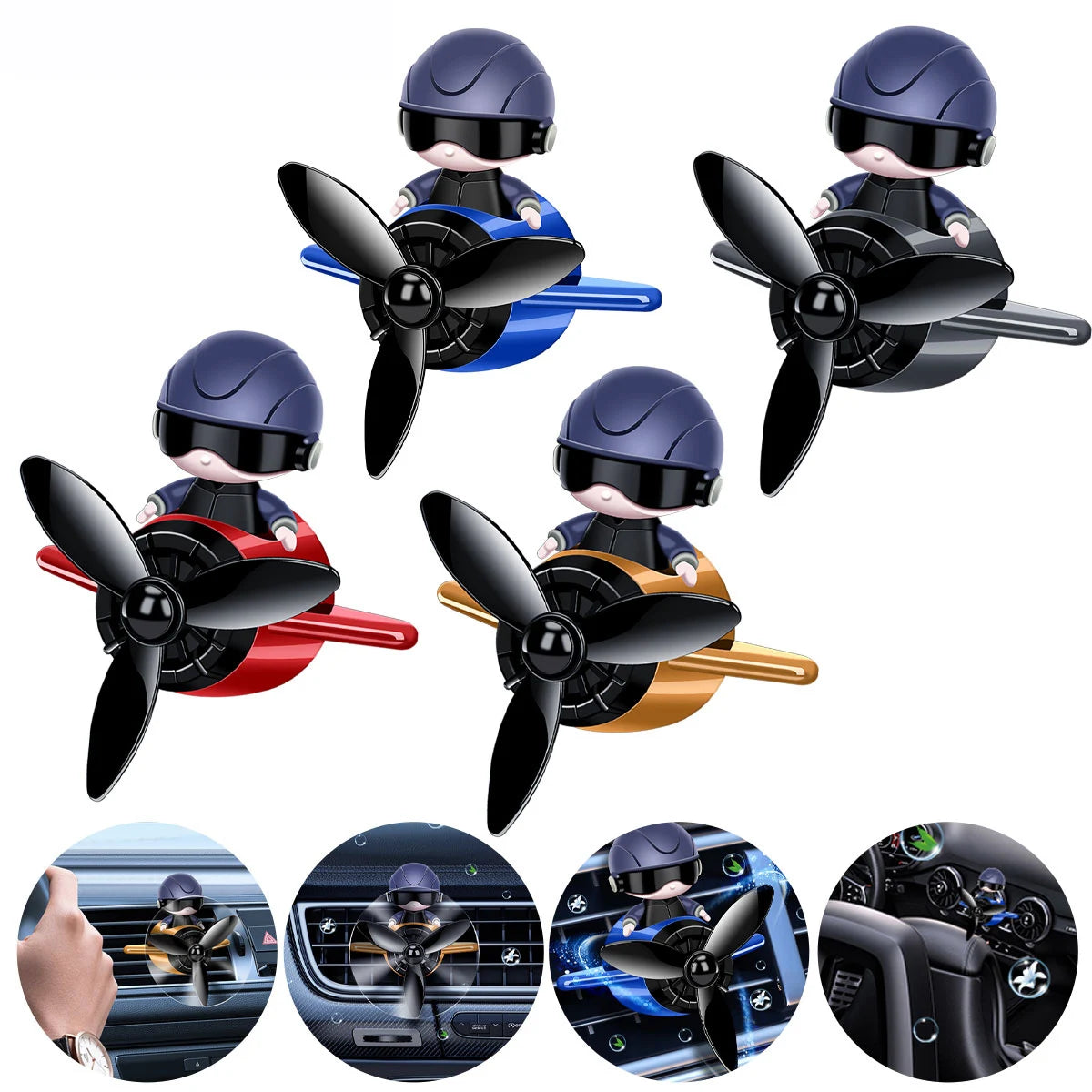 Ambientador de ar do carro perfume difusor piloto solar rotação automática aromaterapia saída ar fragrância auto interior suprimentos