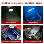 LED toque luz mini carro sem fio iluminação interior, teto teto leitura luz, pasta estável USB carregamento carro ferramentas