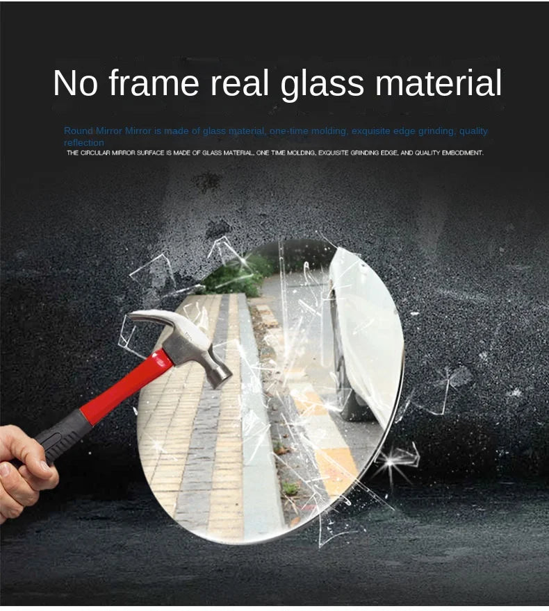 Espelho retrovisor ajustável do ponto cego do carro, ângulo largo, 360 graus, pequeno, redondo, auxiliar, espelho convexo, reverso