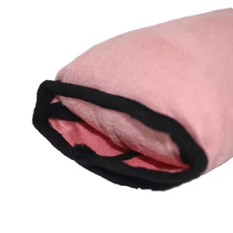 Travesseiro universal para cinto de segurança de carro, para crianças, ajuste de ombro, protetor de cabeça de criança, bebê dormir, posicionador de cinto de segurança, capa de pelúcia