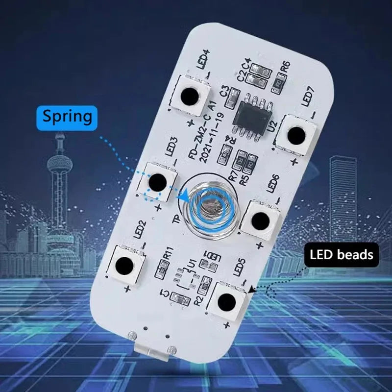 LED toque luz mini carro sem fio iluminação interior, teto teto leitura luz, pasta estável USB carregamento carro ferramentas