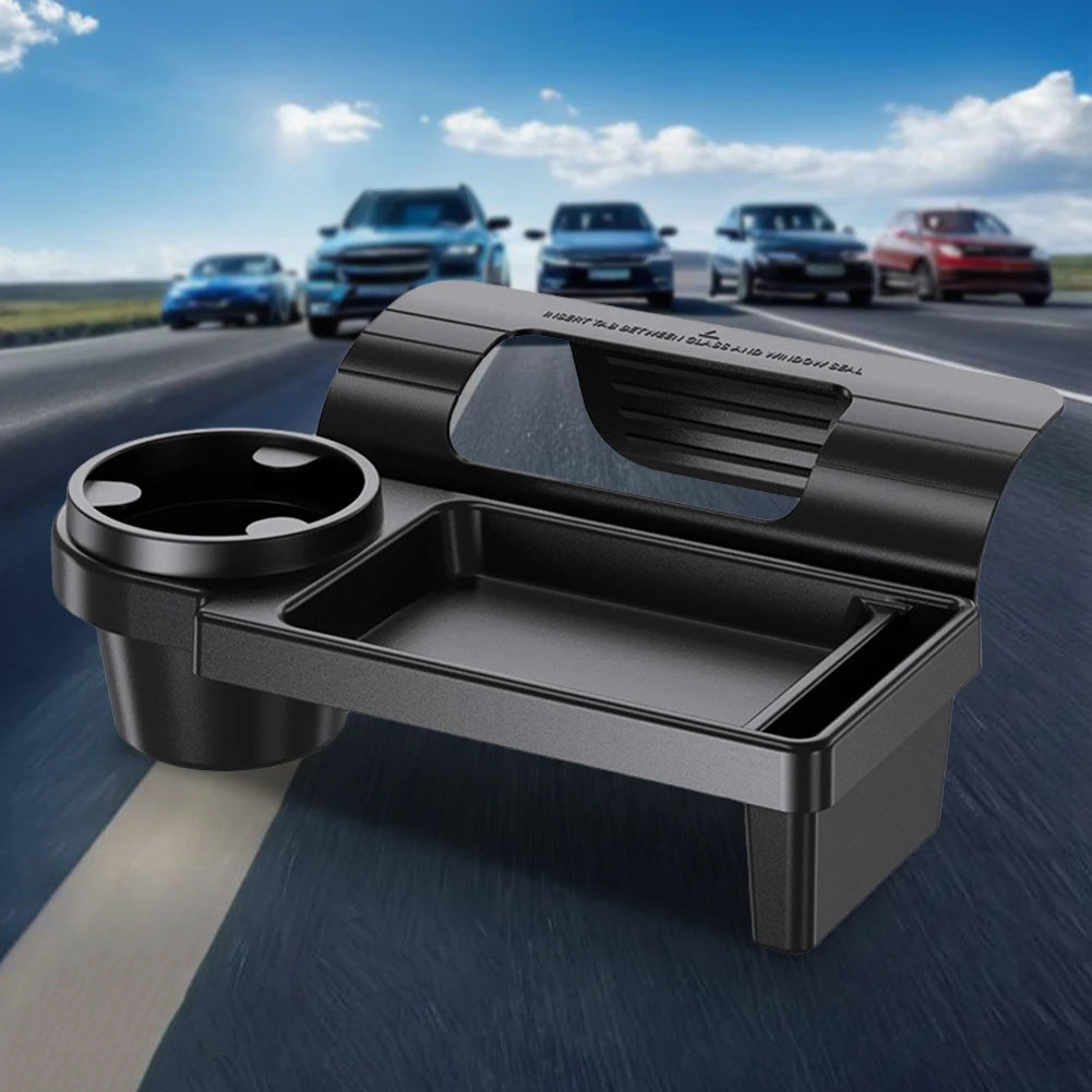 Multi Funcional Carro Organizador Caixa com Cup Drink Holder, Pendurado Armazenamento Rack, Porta Lateral e Janela Bolso, Peças Interior do Carro