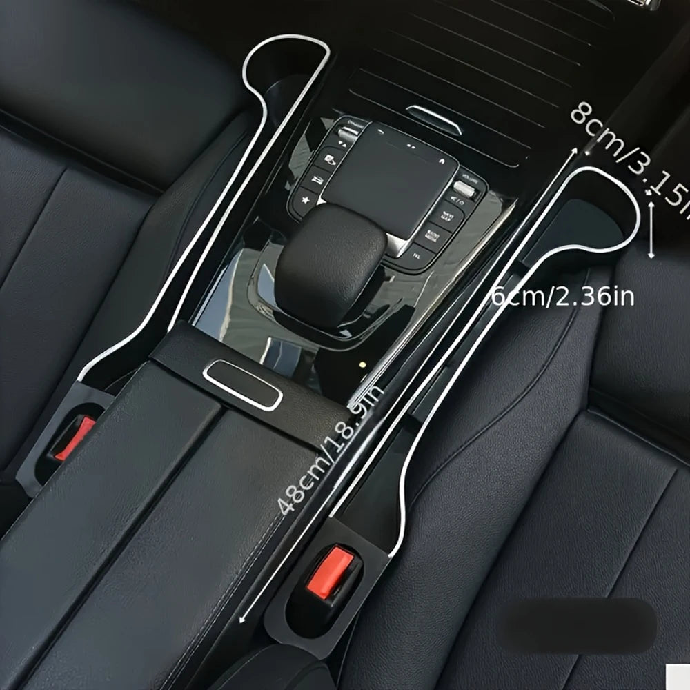 Organizador de suporte de copo de carro de 2 unidades - Caixa de armazenamento multifuncional para assentos dianteiros e traseiros