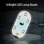 Carro led luz de toque sem fio interior do carro luz leitura teto usb recarregável carro mini alto brilho pequena luz da noite