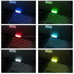 Sensor de toque do carro led luz ambiente interior do carro lâmpada leitura teto sem fio usb recarregável atmosfera luz