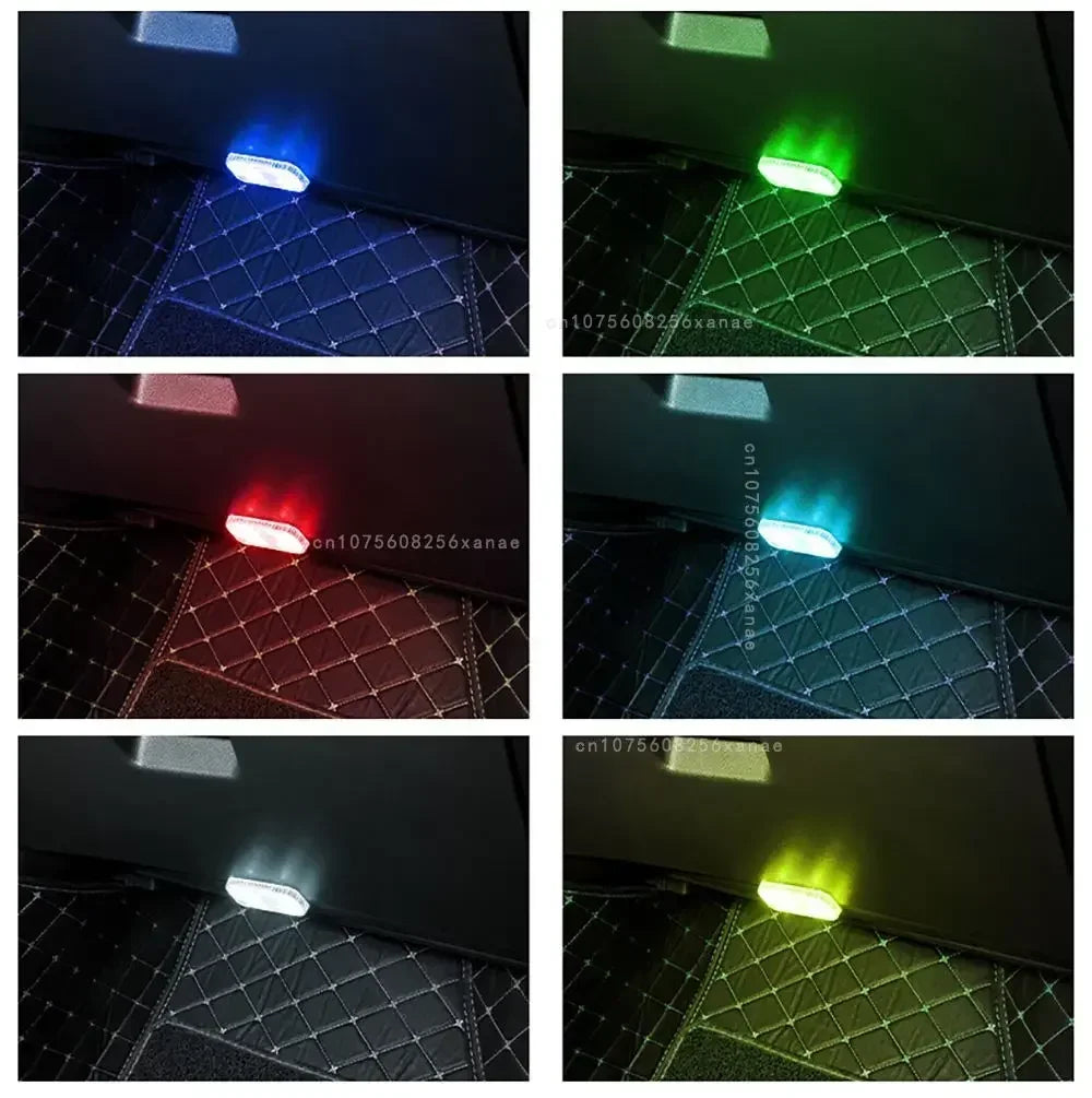 Sensor de toque do carro led luz ambiente interior do carro lâmpada leitura teto sem fio usb recarregável atmosfera luz
