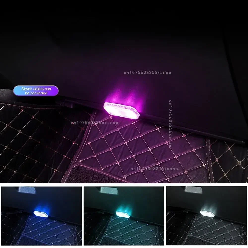 Sensor de toque do carro led luz ambiente interior do carro lâmpada leitura teto sem fio usb recarregável atmosfera luz