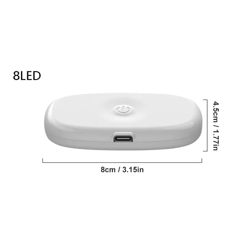 Carro led luzes de toque sem fio luz interior magnética luz da porta automática telhado lâmpada leitura usb recarregável 5v