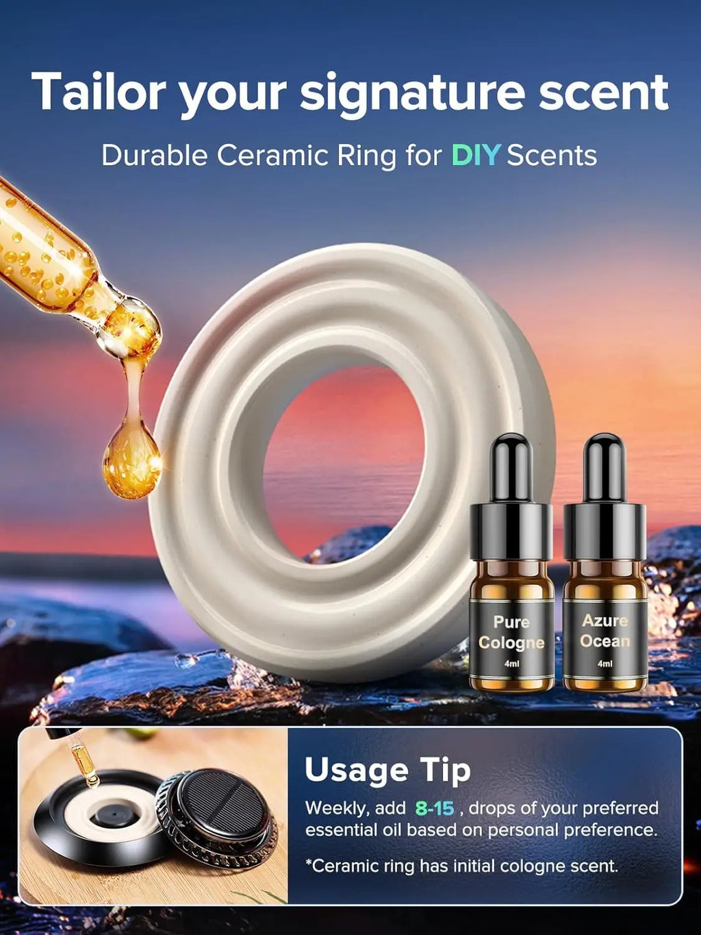 Purificadores de ar para automóveis, purificador inteligente para carro, difusor elétrico, aroma, para remoção de odores, novos suprimentos para carro