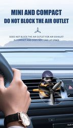 Ambientador de ar do carro perfume difusor piloto solar rotação automática aromaterapia saída ar fragrância auto interior suprimentos