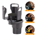 Suporte de copo para carro, organizador giratório multifuncional para bebidas, lanches, bebidas, adequado para suv, caminhão, rv, design de fácil instalação