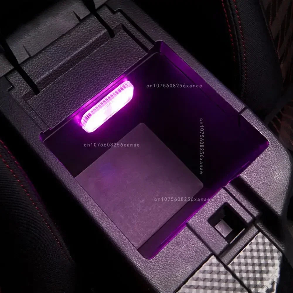 Sensor de toque do carro led luz ambiente interior do carro lâmpada leitura teto sem fio usb recarregável atmosfera luz