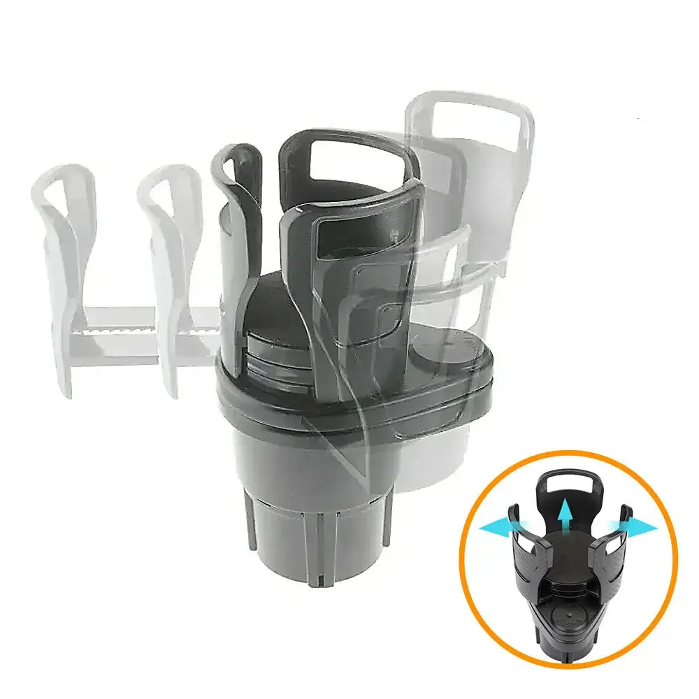 Suporte de copo para carro, organizador giratório multifuncional para bebidas, lanches, bebidas, adequado para suv, caminhão, rv, design de fácil instalação