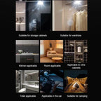 Sensor de toque do carro led luz ambiente interior do carro lâmpada leitura teto sem fio usb recarregável atmosfera luz