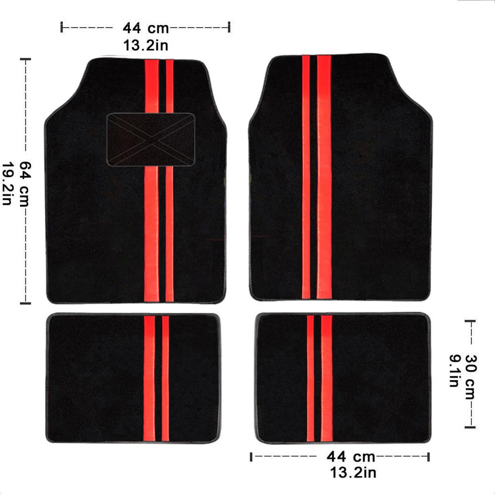 4 pçs universal tapetes do carro auto pé almofada protetor à prova dwaterproof água tapetes para carro automotivo interior ccessories