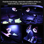 Carro led luzes de toque sem fio luz interior magnética luz da porta automática telhado lâmpada leitura usb recarregável 5v