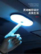Luz do telhado do carro iluminação interior teto magnético atmosfera luz de leitura armário quarto iluminação carregamento usb sem fio