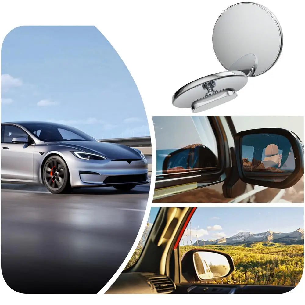 Car Blind Spot Spots Espelhos Convexos, de alta definição Car Rear View Espelhos, Blindspot, Fish Eye Shapes, 2pcs