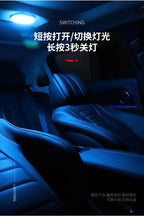 Luz do telhado do carro iluminação interior teto magnético atmosfera luz de leitura armário quarto iluminação carregamento usb sem fio