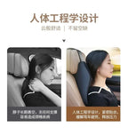 Almofada de assento de encosto de cabeça de carro respirável travesseiro de espuma de memória apoio de cabeça descanso de pescoço para carros travesseiros de viagem encosto de espuma de memória 3d