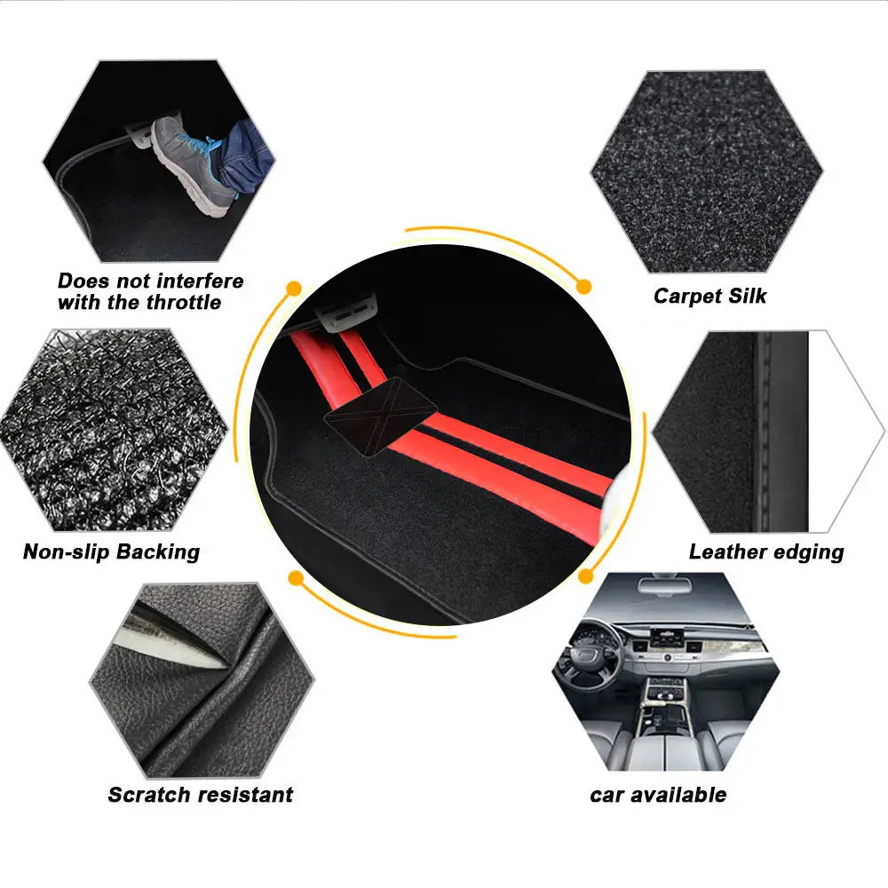 4 pçs universal tapetes do carro auto pé almofada protetor à prova dwaterproof água tapetes para carro automotivo interior ccessories