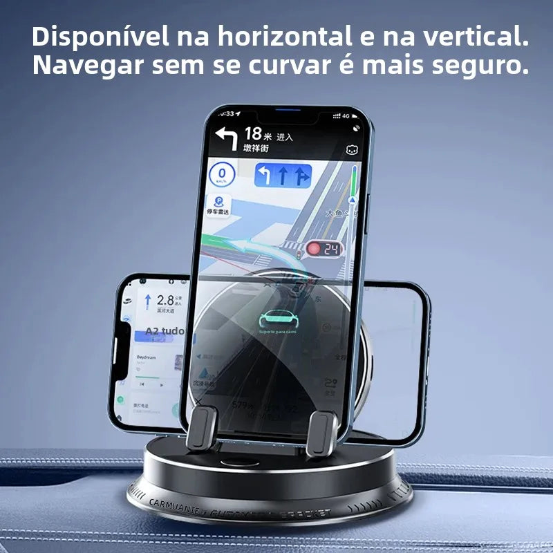 Painel de montagem de suporte de telefone para carro elétrico, 360 °   Suporte giratório do telefone celular do painel, suporte multifuncional do telefone para iPhone