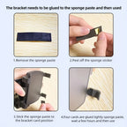 Suporte de telefone universal pour tableau de bord de voiture 360 °     Suporte de voiture para Smartphone giratório, para iPhone,