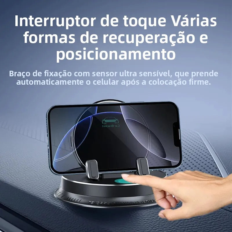 Painel de montagem de suporte de telefone para carro elétrico, 360 °   Suporte giratório do telefone celular do painel, suporte multifuncional do telefone para iPhone