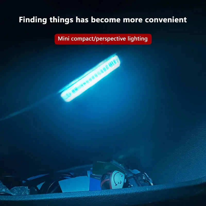 LED toque luz mini carro sem fio iluminação interior, teto teto leitura luz, pasta estável USB carregamento carro ferramentas
