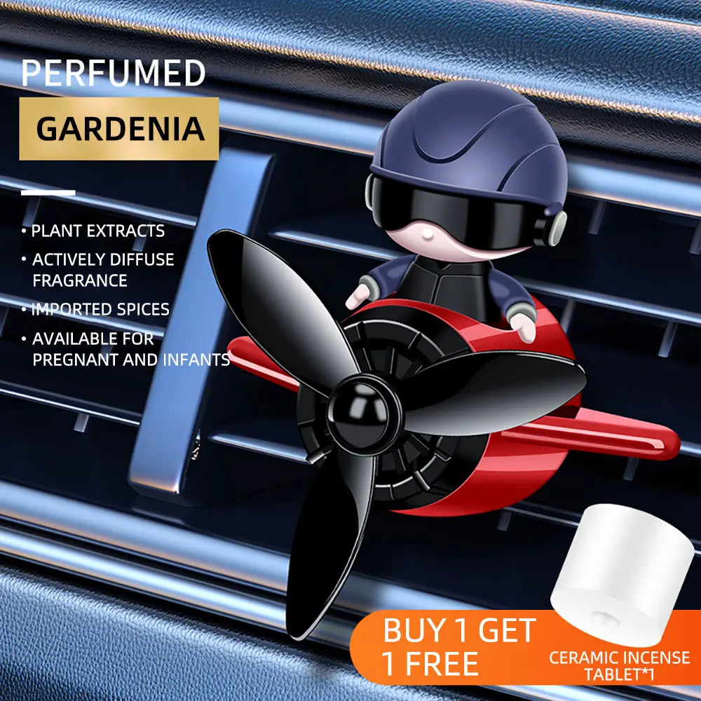 Ambientador de ar do carro perfume difusor piloto solar rotação automática aromaterapia saída ar fragrância auto interior suprimentos