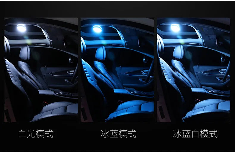 Luz do telhado do carro iluminação interior teto magnético atmosfera luz de leitura armário quarto iluminação carregamento usb sem fio