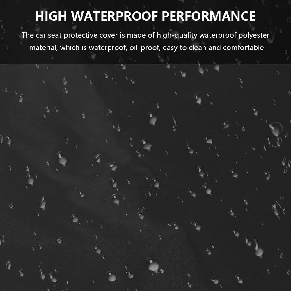 2 pçs capa de assento de carro à prova dwaterproof água universal capas de assento de automóvel protetor de almofada respirável puxar carga antiincrustante capas de poeira