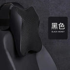 Almofada de assento de encosto de cabeça de carro respirável travesseiro de espuma de memória apoio de cabeça descanso de pescoço para carros travesseiros de viagem encosto de espuma de memória 3d