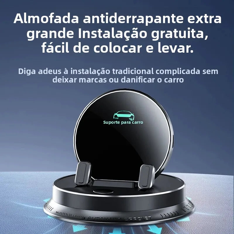 Painel de montagem de suporte de telefone para carro elétrico, 360 °   Suporte giratório do telefone celular do painel, suporte multifuncional do telefone para iPhone