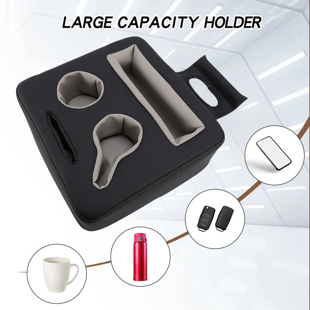 Organizador de copos para banco traseiro de carro, suporte de copo para banco traseiro de carro, fácil de limpar, estável, manter ordenado, versátil para sofá-cama para bebidas, lanches
