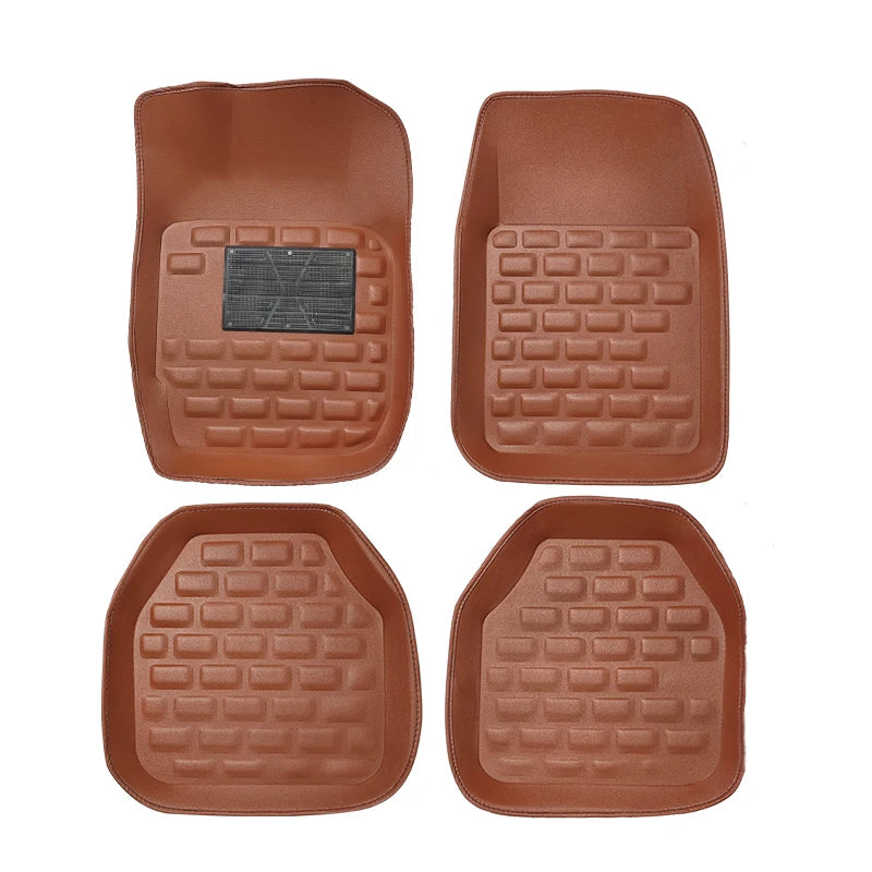 4 pçs universal preto auto tapetes pé carpetes estilo do carro para espanador premium conjunto completo tapete acessórios do carro