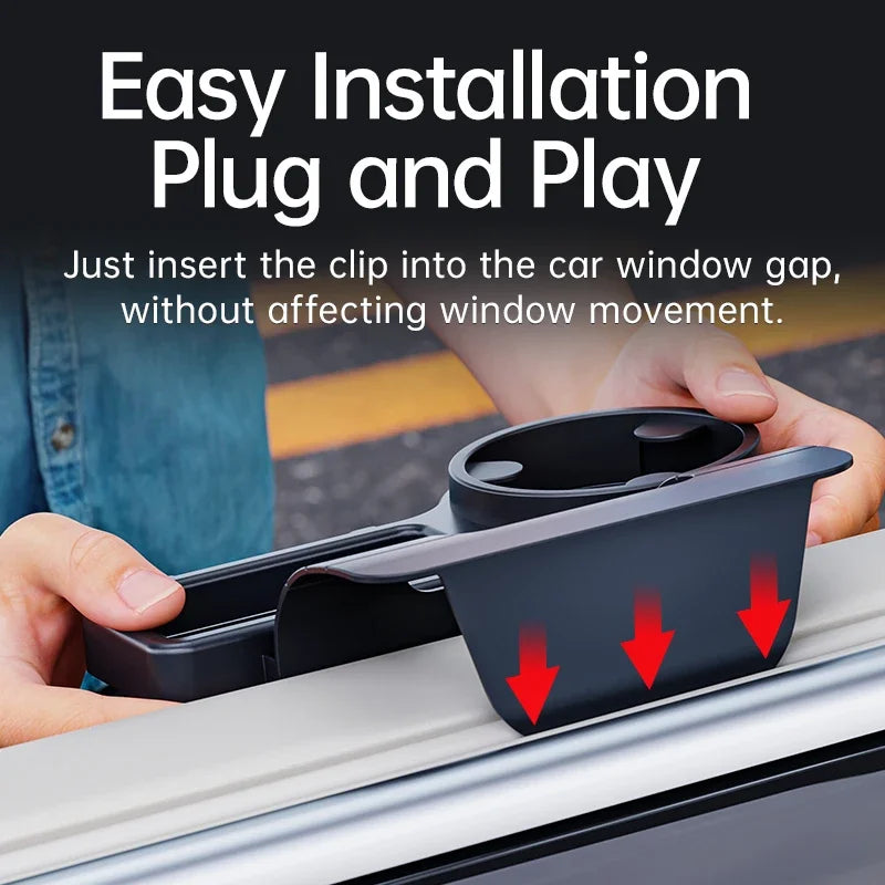 Suporte de copo do carro organizador montagem do telefone bandeja armazenamento interior automático porta janela bolso rack multifuncional garrafa bebida acessório