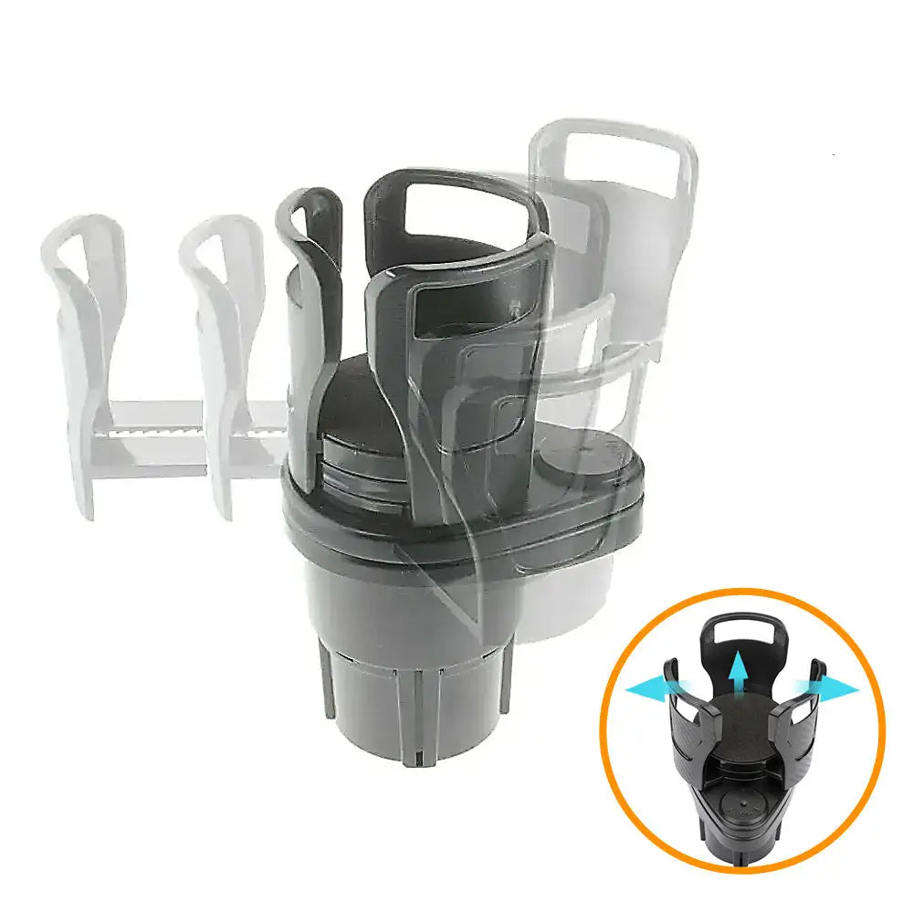 Suporte de copo para carro, organizador giratório multifuncional para bebidas, lanches, bebidas, adequado para suv, caminhão, rv, design de fácil instalação