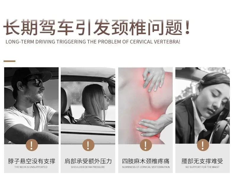 Almofada de assento de encosto de cabeça de carro respirável travesseiro de espuma de memória apoio de cabeça descanso de pescoço para carros travesseiros de viagem encosto de espuma de memória 3d