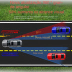 Espelho retrovisor ajustável do ponto cego do carro, ângulo largo, 360 graus, pequeno, redondo, auxiliar, espelho convexo, reverso