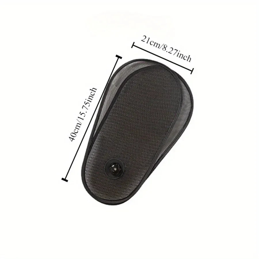 1 conjunto de guarda-sol para janela de carro: ajustável, giratório e proteção lateral do pára-brisa