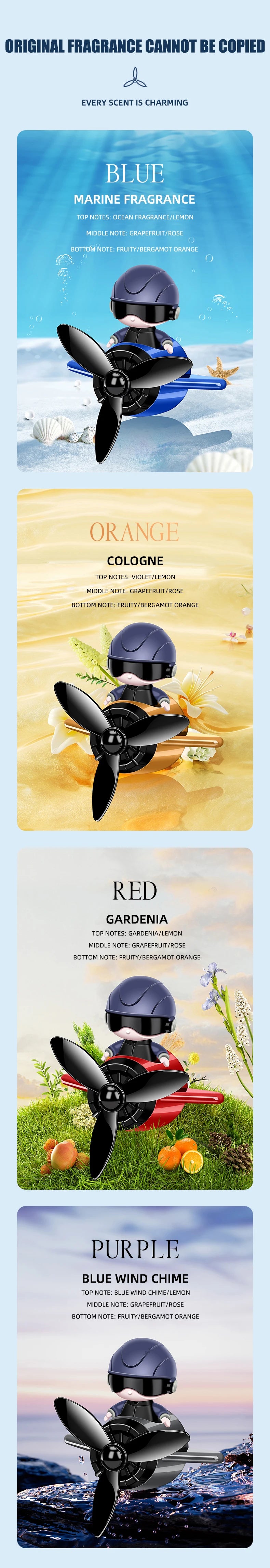 Ambientador de ar do carro perfume difusor piloto solar rotação automática aromaterapia saída ar fragrância auto interior suprimentos