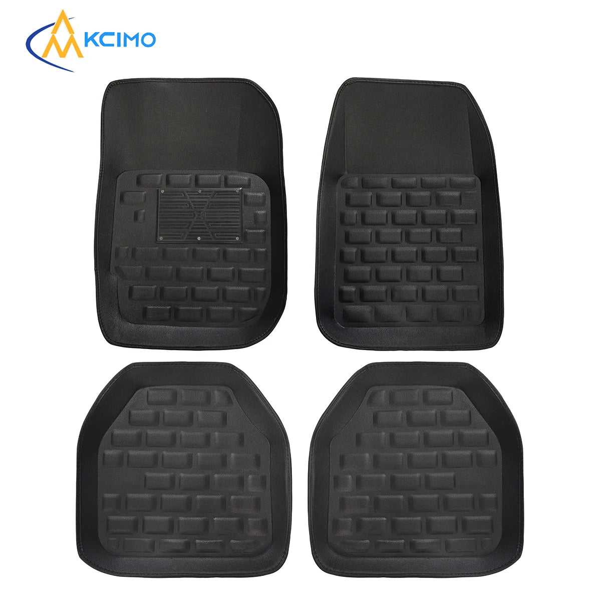 4 pçs universal preto auto tapetes pé carpetes estilo do carro para espanador premium conjunto completo tapete acessórios do carro