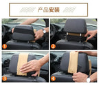 Almofada de assento de encosto de cabeça de carro respirável travesseiro de espuma de memória apoio de cabeça descanso de pescoço para carros travesseiros de viagem encosto de espuma de memória 3d