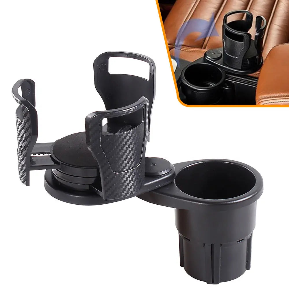 Suporte de copo para carro, organizador giratório multifuncional para bebidas, lanches, bebidas, adequado para suv, caminhão, rv, design de fácil instalação