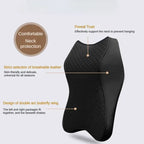 Almofada de assento de encosto de cabeça de carro respirável travesseiro de espuma de memória apoio de cabeça descanso de pescoço para carros travesseiros de viagem encosto de espuma de memória 3d