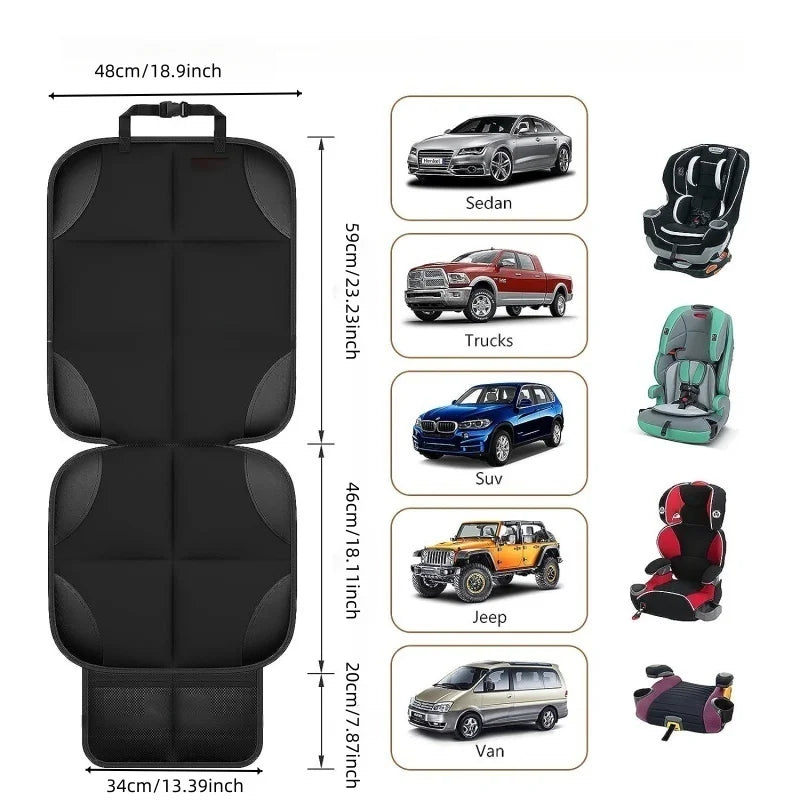 Para carro almofada de assento de segurança infantil almofada antiderrapante protetor de assento de bebê anti-fricção e resistente à sujeira