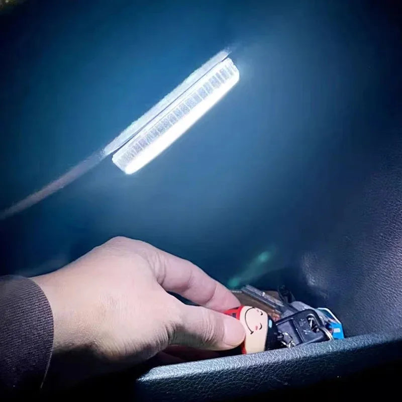 LED toque luz mini carro sem fio iluminação interior, teto teto leitura luz, pasta estável USB carregamento carro ferramentas